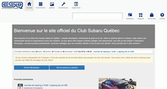 Desktop Screenshot of clubsubaruquebec.com
