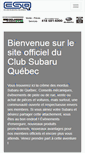 Mobile Screenshot of clubsubaruquebec.com